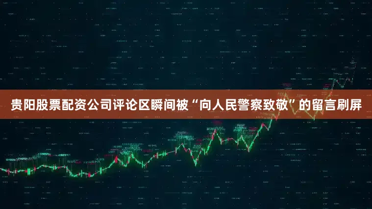 贵阳股票配资公司评论区瞬间被“向人民警察致敬”的留言刷屏